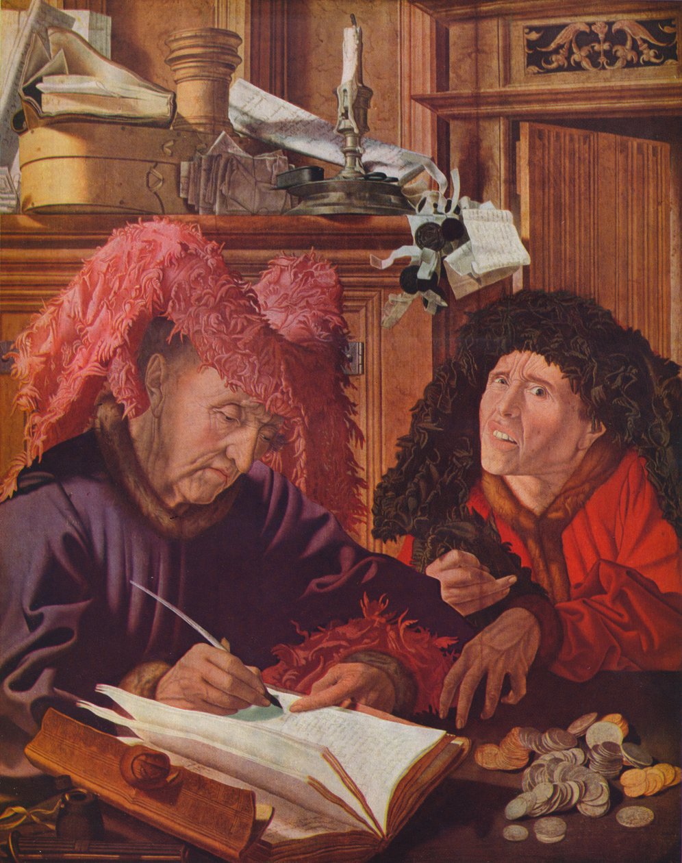 Dva bankéři nebo lichváři, c1540, 1939 od Marinus van Reymerswaele