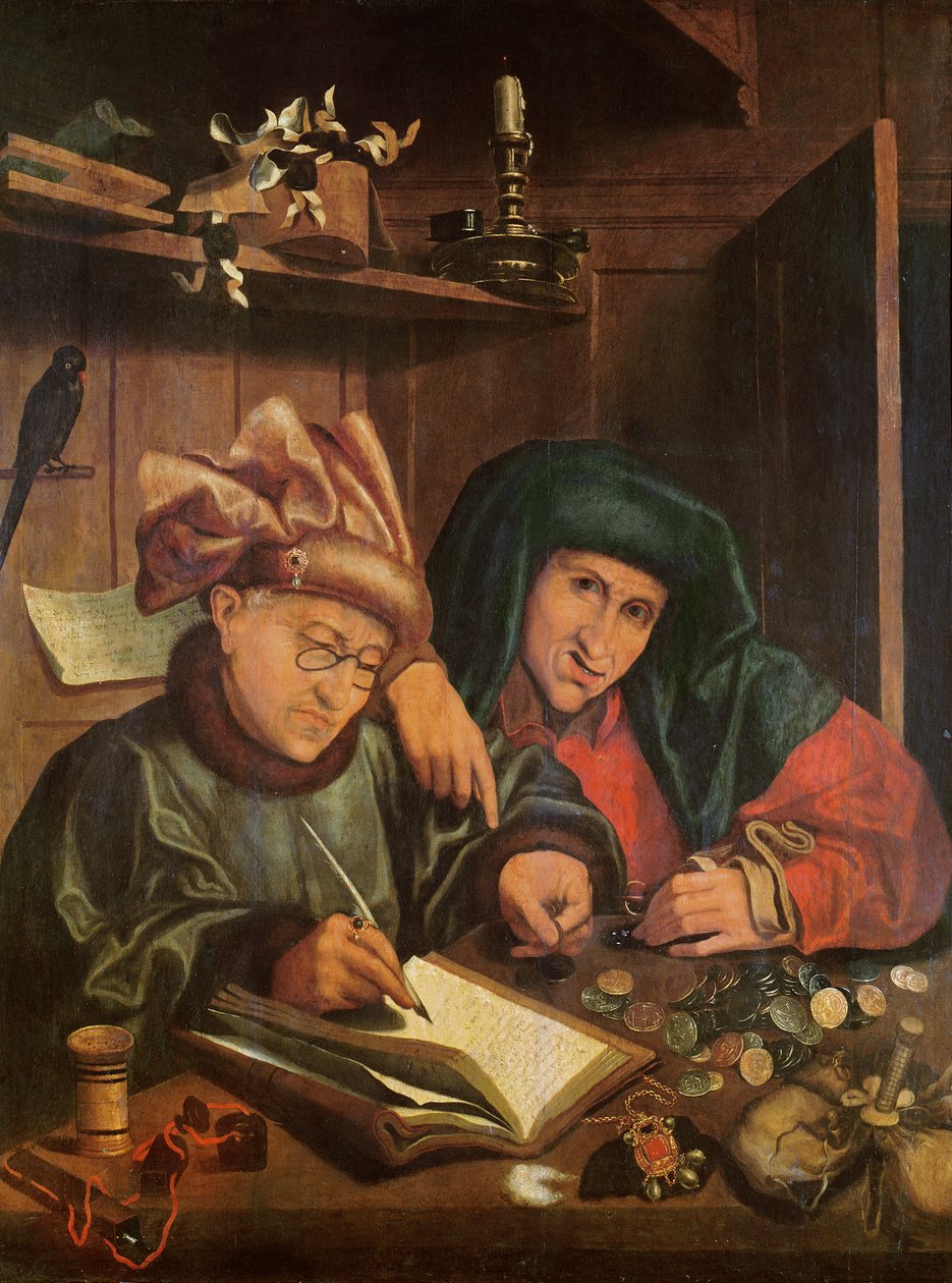 Věřitelé peněz od Marinus van Roejmerswaelen