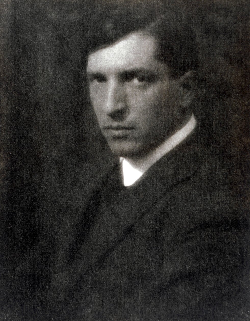 Poloportrét malíře Pietra Marussiga, 28. 11. 1923 (čb foto) od Mario Castagneri