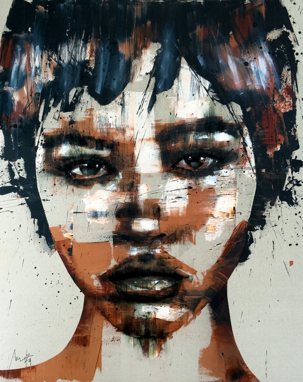 Somnium č. 5, série XIII, 2024 (akryl a olej na obráceném plátně) od Mario Henrique