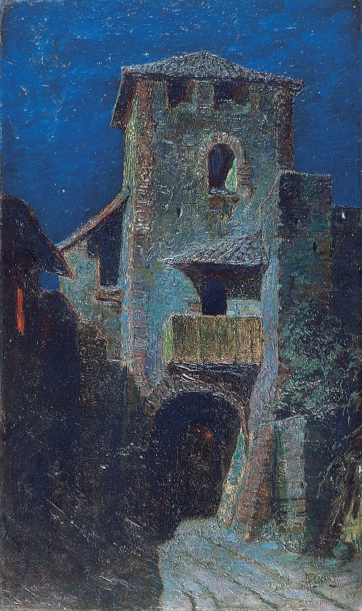 Vliv Měsíce na starožitnou architekturu od Mario de Maria