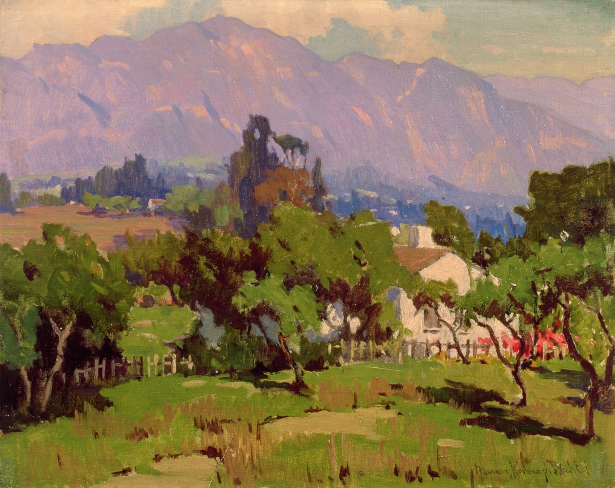 Krajina jižní Kalifornie (olej na plátně) od Marion Kavanagh Wachtel