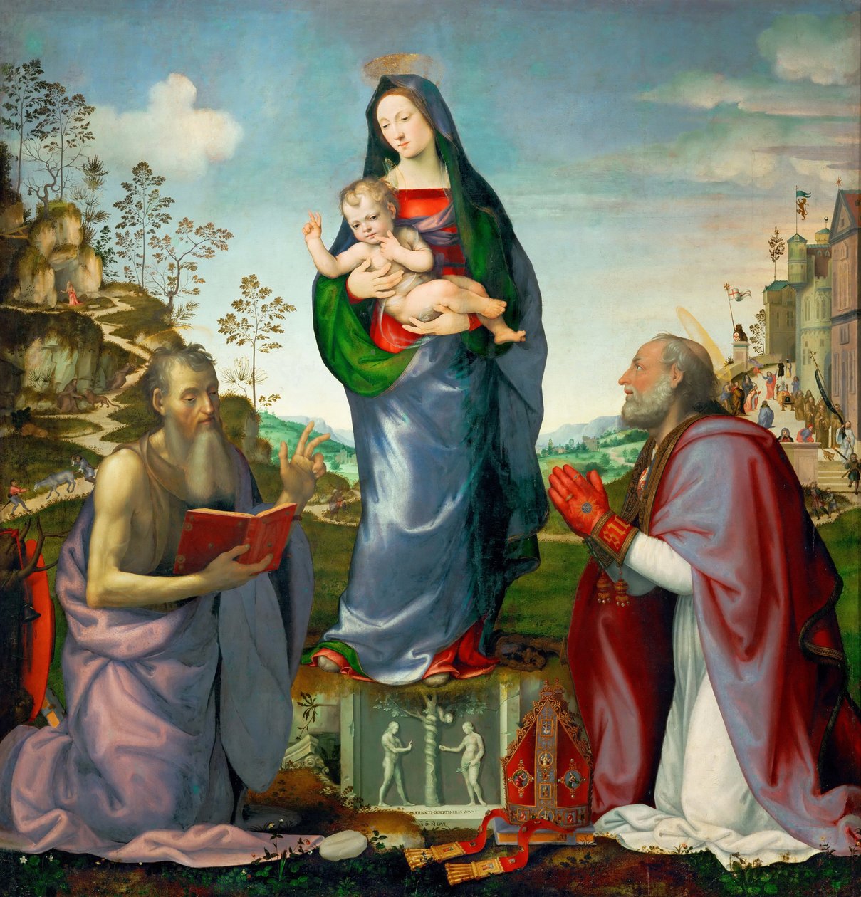 Madona s dítětem se svatými Jakubem a Zenobiem, 1506 od Mariotto Albertinelli