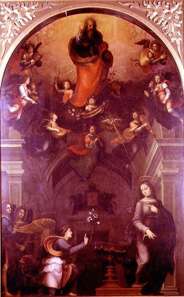 Zvěstování (olej na plátně) od Mariotto Albertinelli