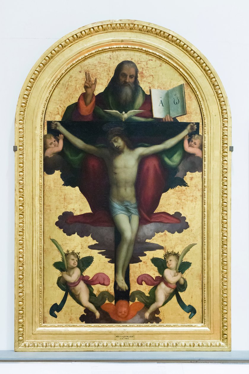 Nejsvětější Trojice od Mariotto Albertinelli
