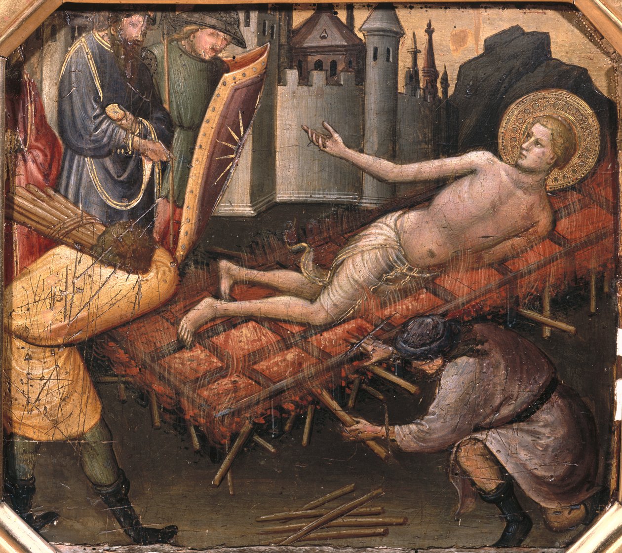 Umučení svatého Vavřince (tempera na panelu) od Mariotto di Nardo