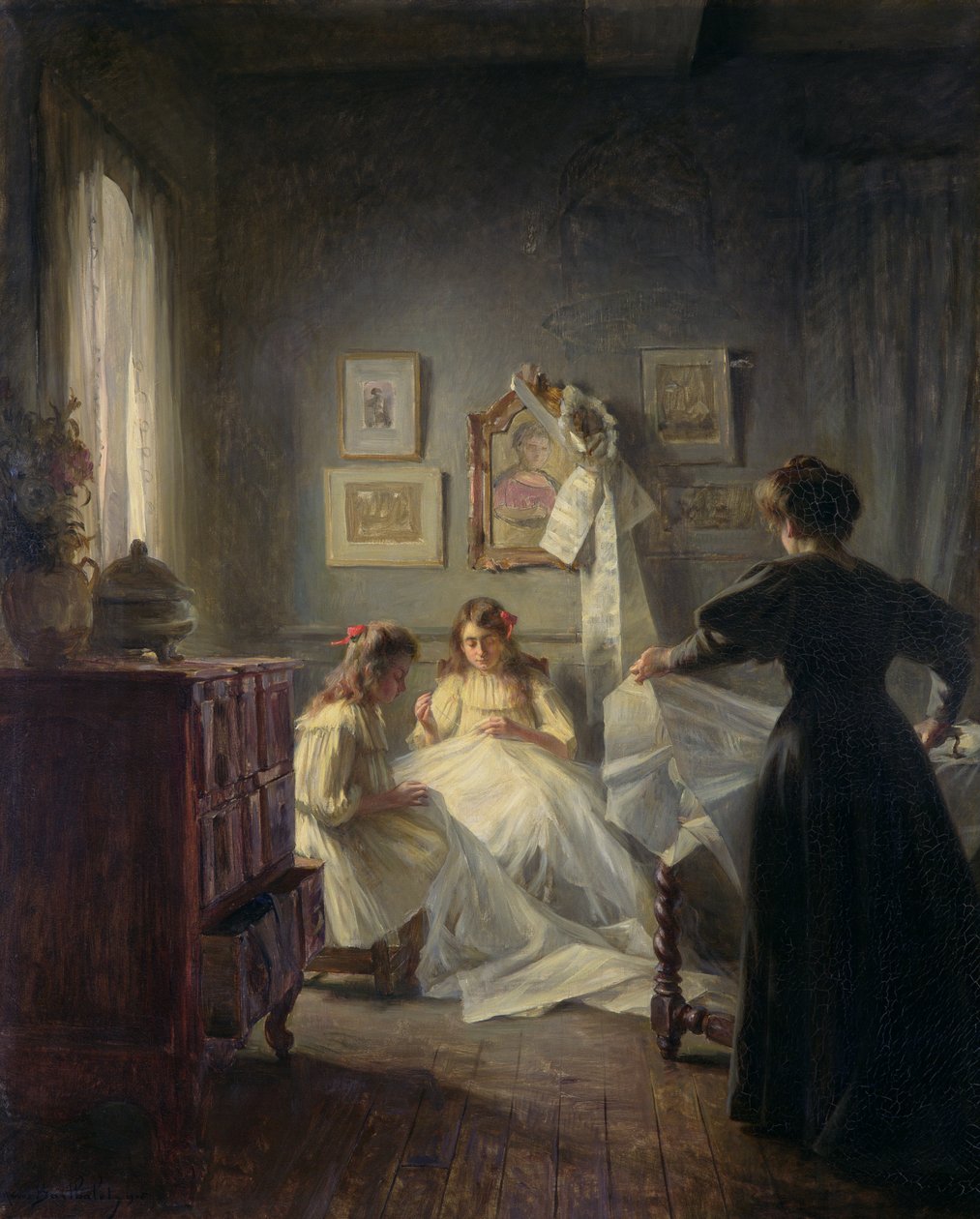 Šití, 1906 (viz 191596 pro podrobnosti) od Marius Bartholoty