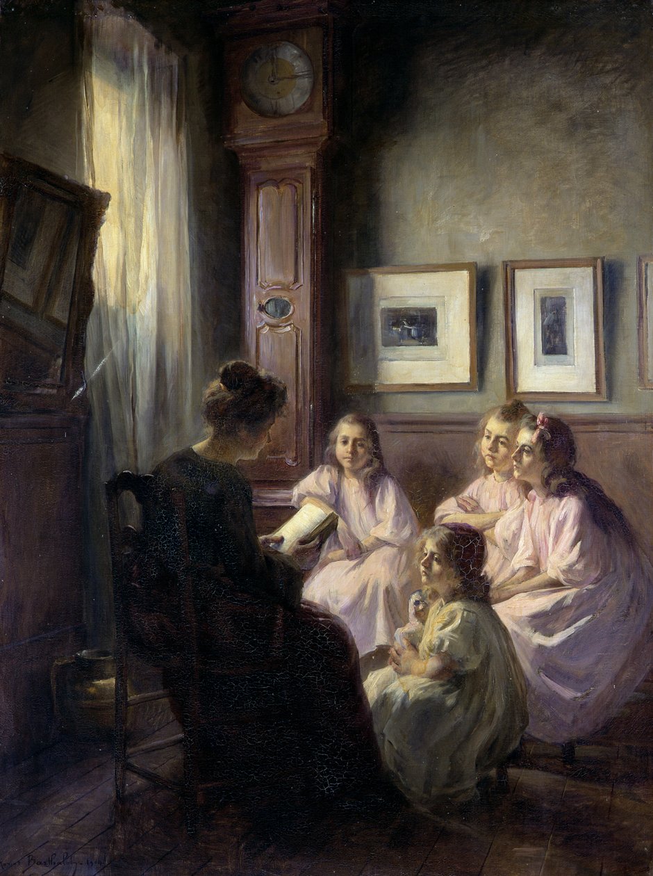Pohádky pro děti, 1904 olej na plátně od Marius Bartholoty