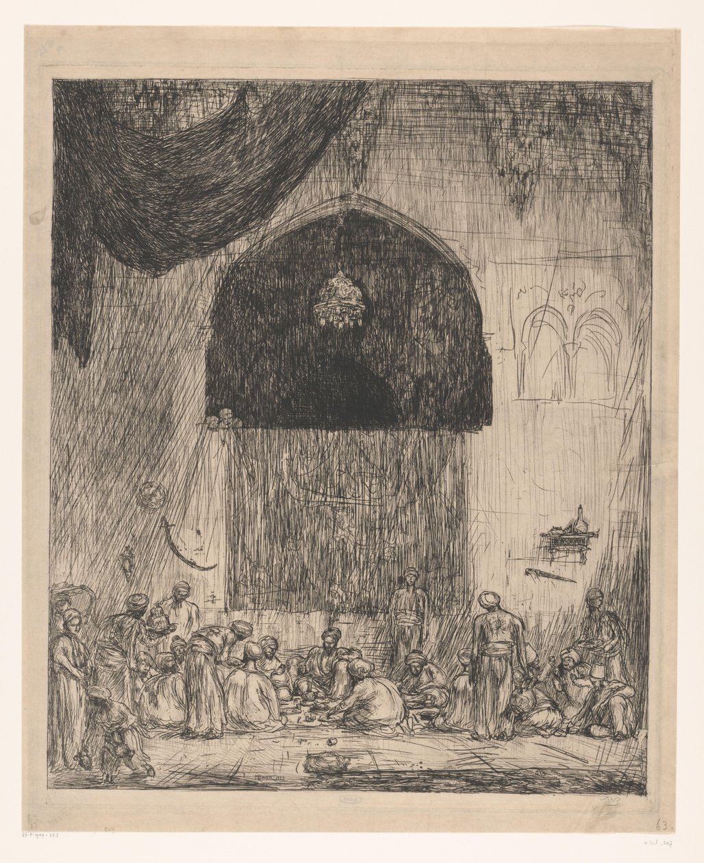 Jíst orientální muže od Marius Bauer (signed by artist)