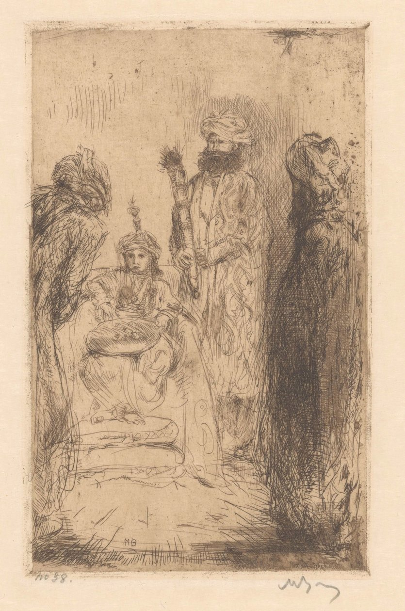 orientální princ od Marius Bauer (signed by artist)
