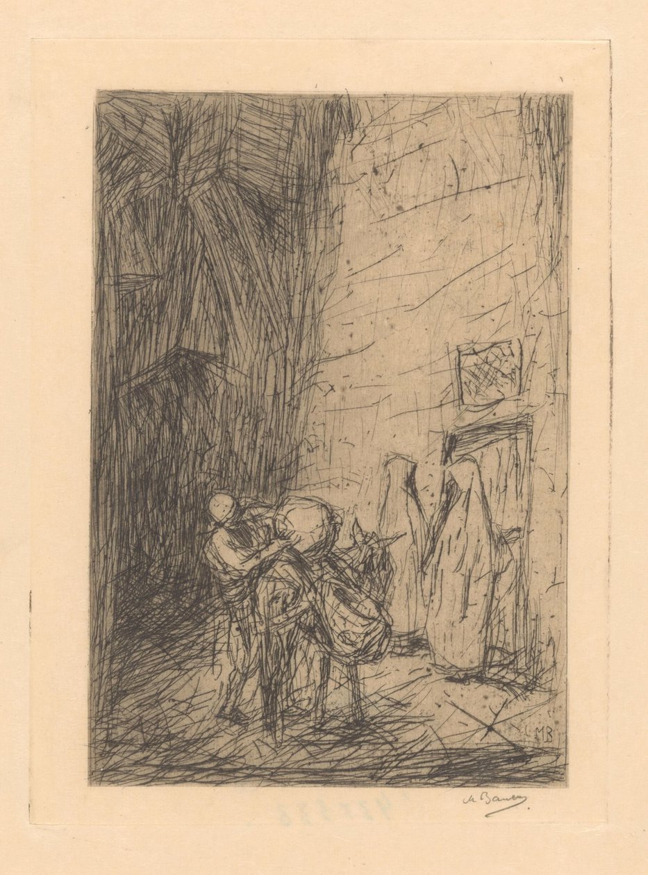 osmanský obchodník od Marius Bauer (signed by artist)