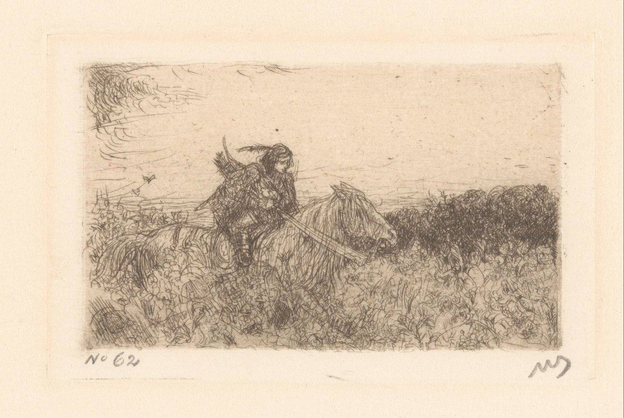 Jezdec od Marius Bauer (signed by artist)