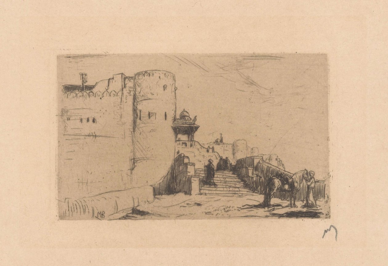 Templeturn v Palitana od Marius Bauer (signed by artist)