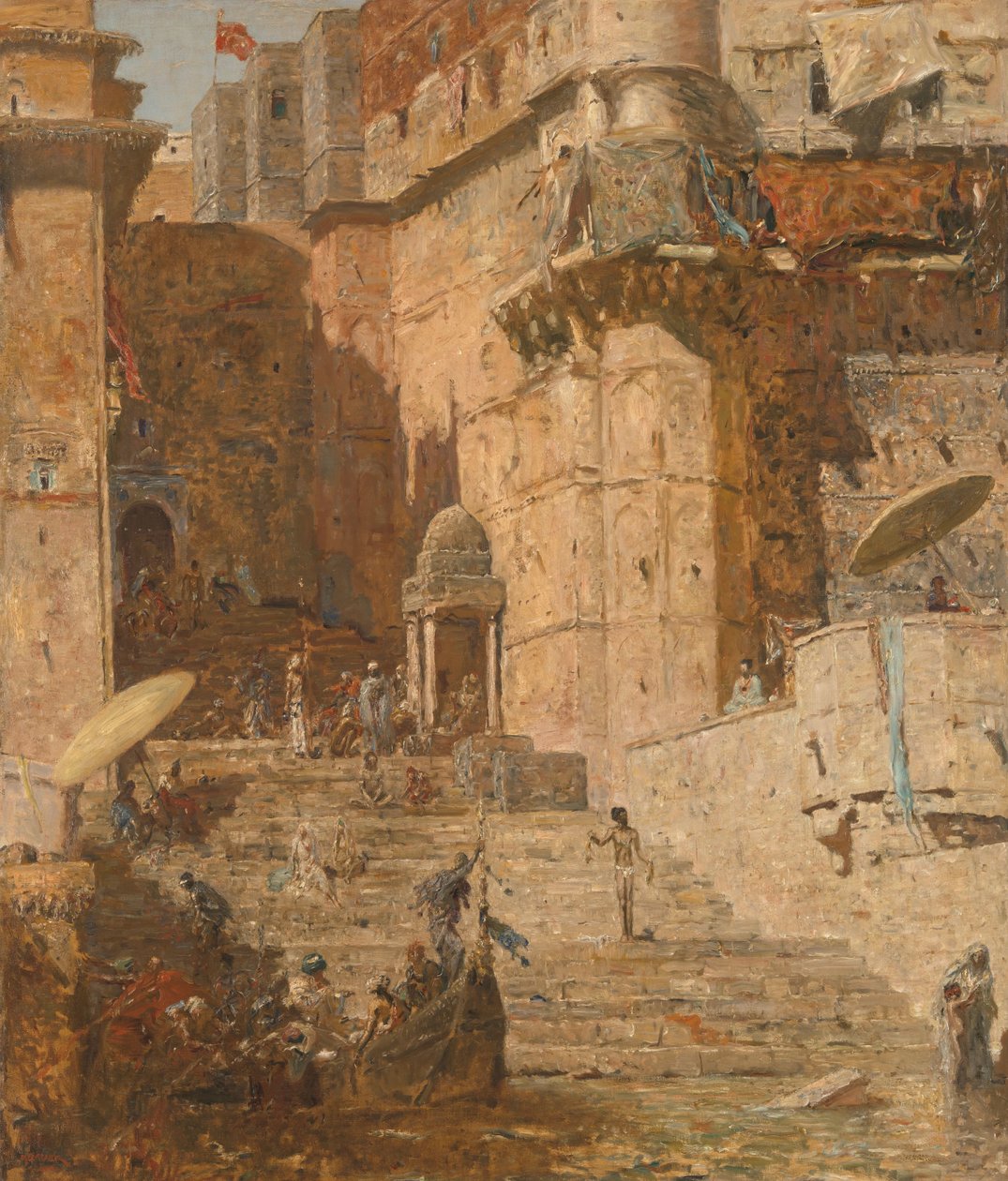 Benares, 1913 od Marius Bauer
