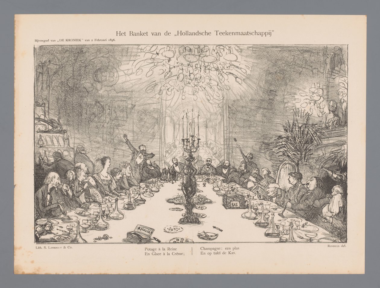 Banket Hollandsche Drawing Company (název na objektu) od Marius Bauer