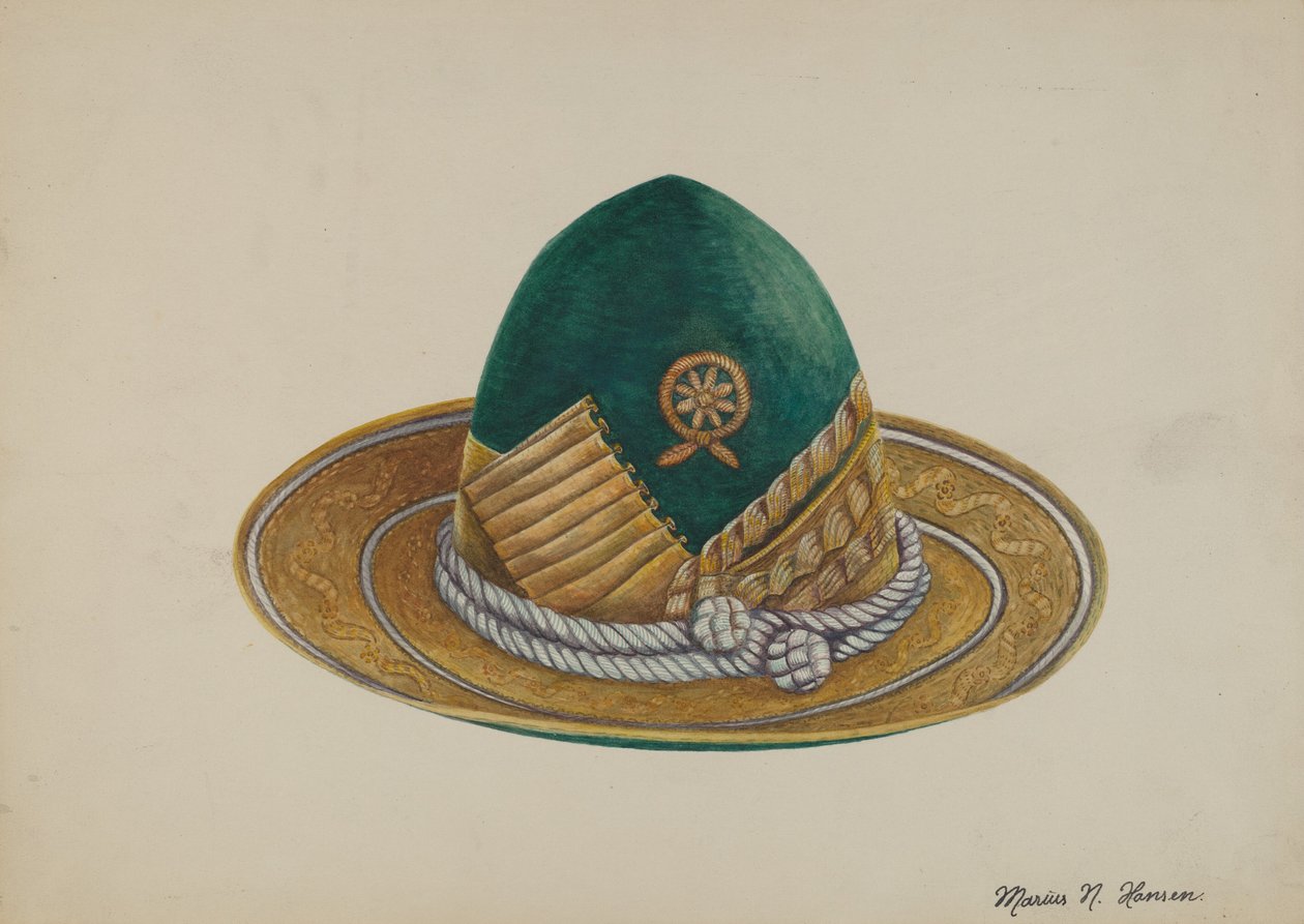 Španělský jihozápad: Klobouk, c. 1937. od Marius Hansen