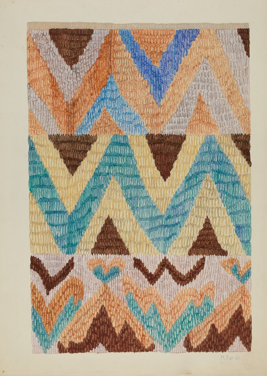 Přehoz na postel Colcha, c. 1937. od Marjery Parish