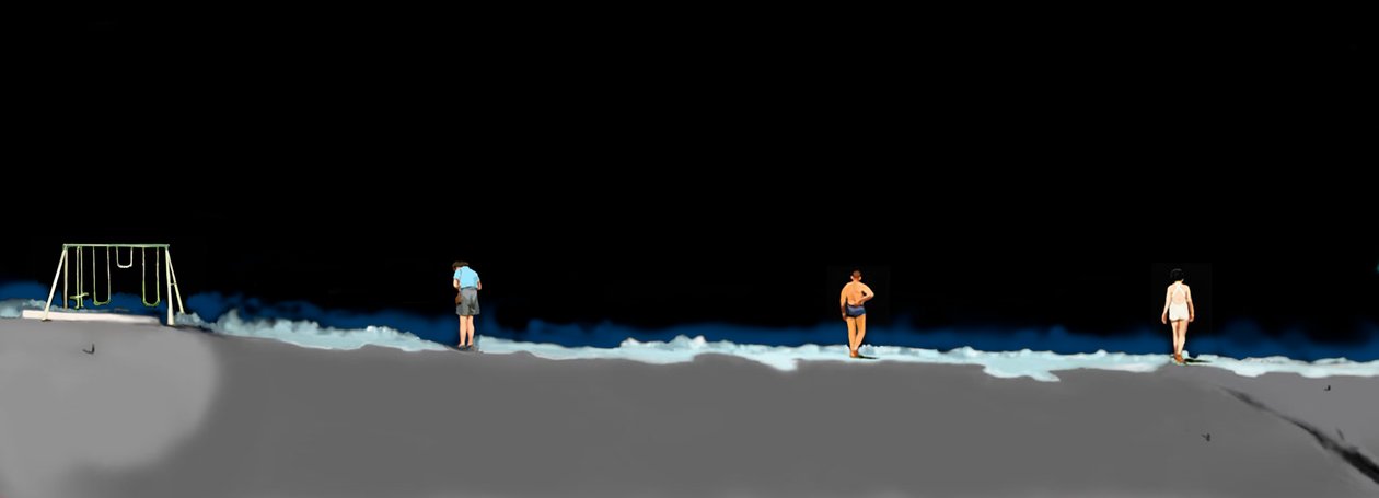 Night Lives Scene 7, 2016 (digitální média) od Marjorie Weiss