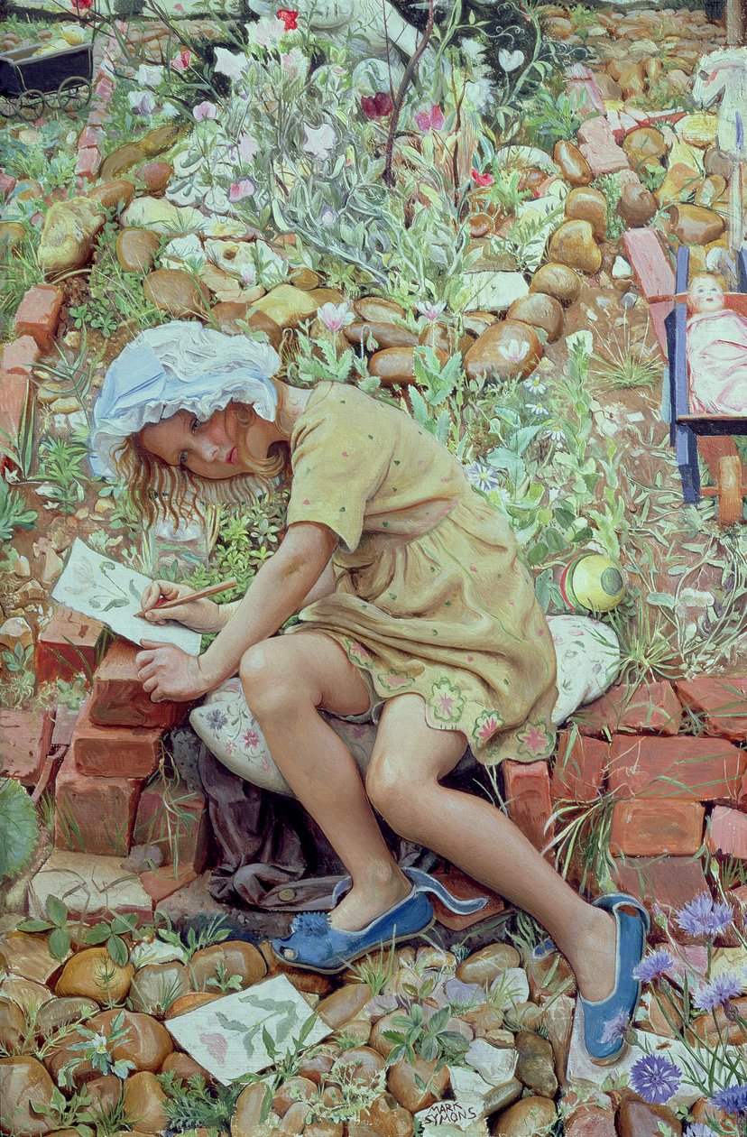 Molly v zahradě, 1930 od Mark Lancelot Symons