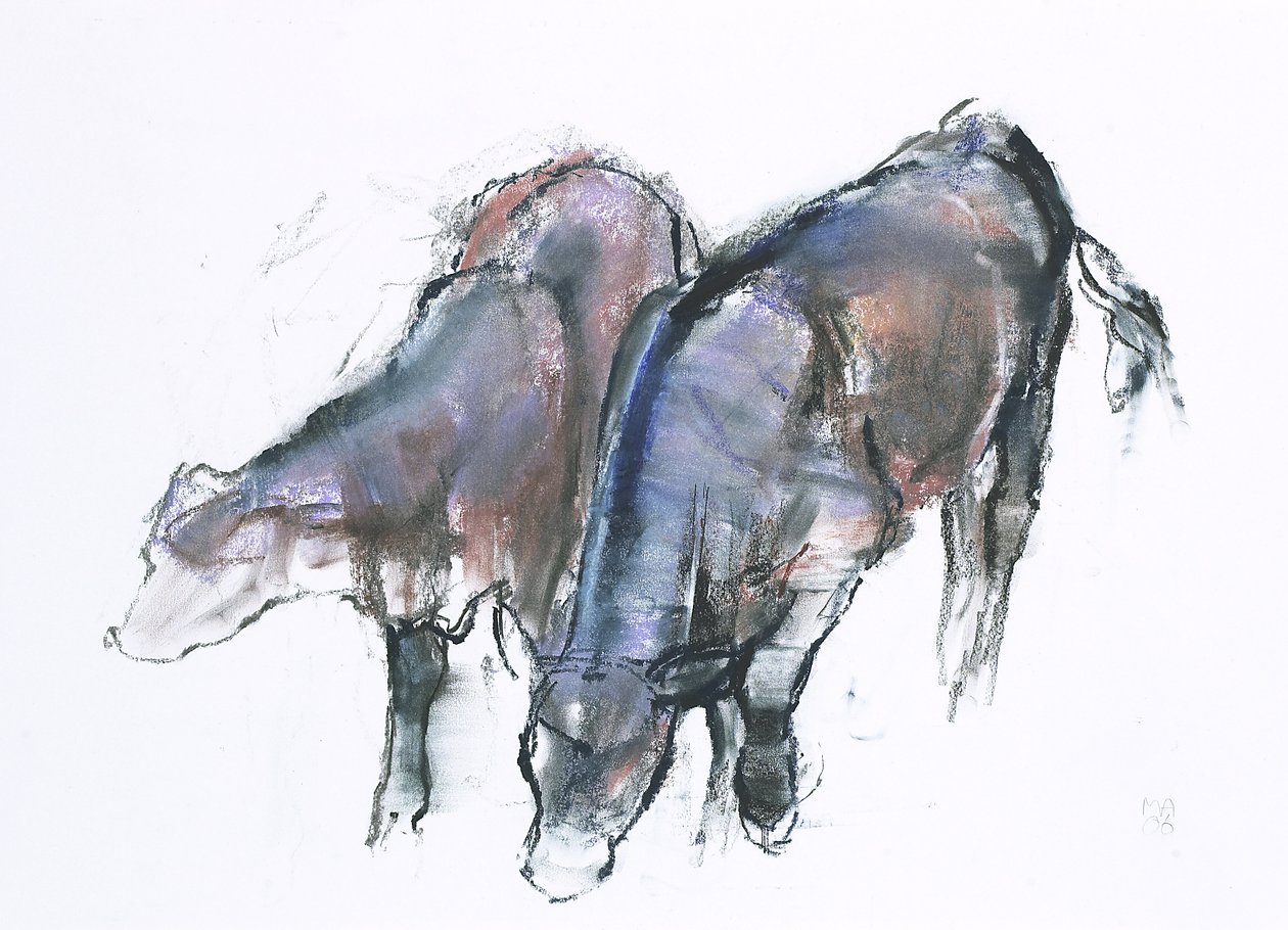 Telata, 2006 (charcoal und conte na papíře) od Mark Adlington