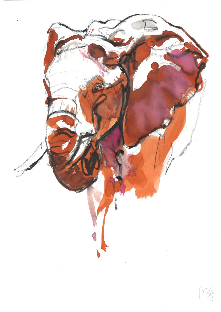 Studie sloní hlavy II, 2018 od Mark Adlington