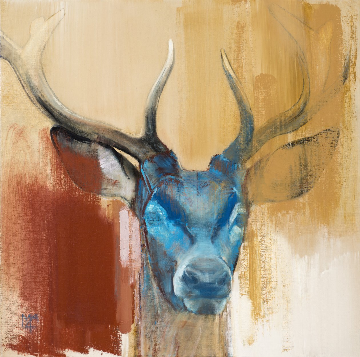 Maska (mladý jelen), 2014 od Mark Adlington