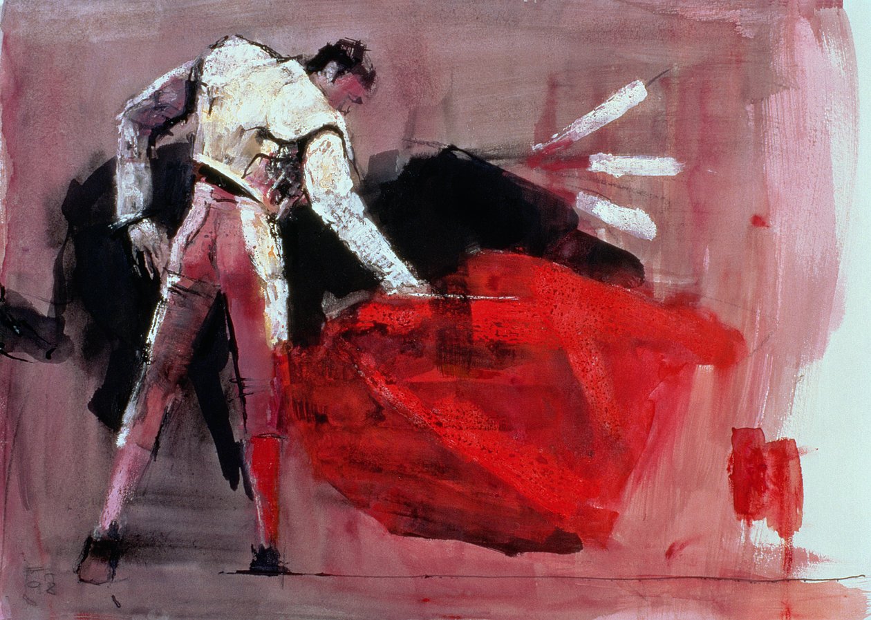 Matador, 1998 (kombinovaná média na papíře) od Mark Adlington