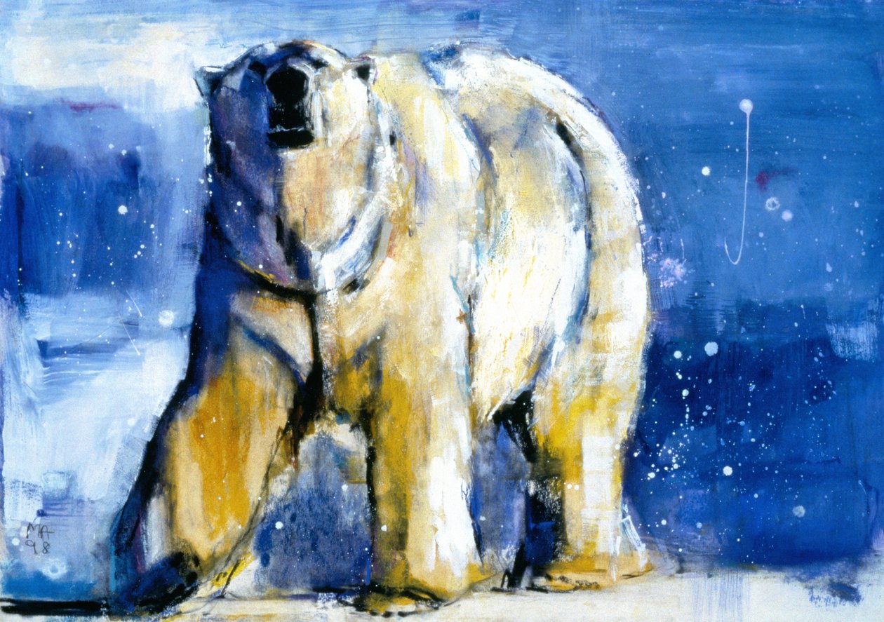Northern Lights, 1998 (kombinovaná média na papíře) od Mark Adlington