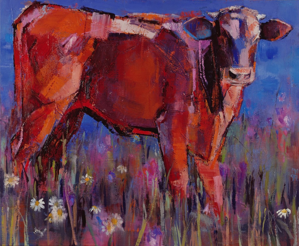 Červené tele, Cazalla de la Sierra, 1999 od Mark Adlington
