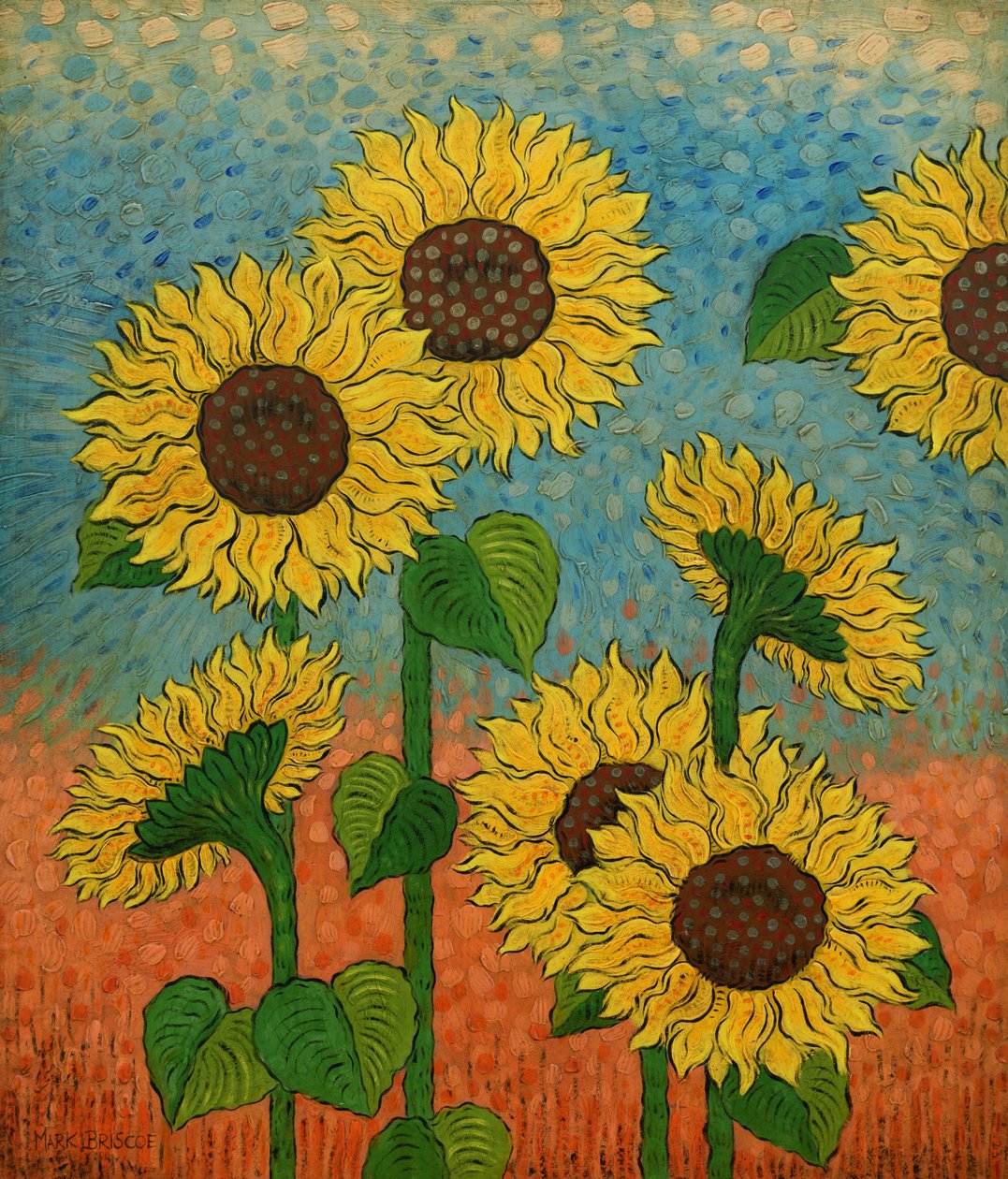Letní slunce, 2023 (tempera grassa a olej na desce) od Mark Briscoe