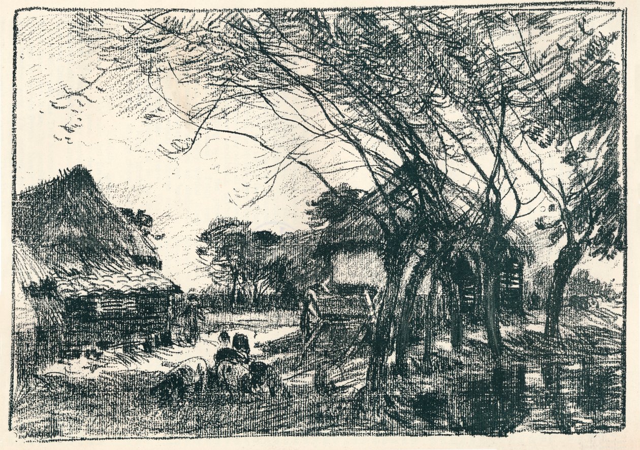 V zadní části farmy, c19. století od Mark Fisher