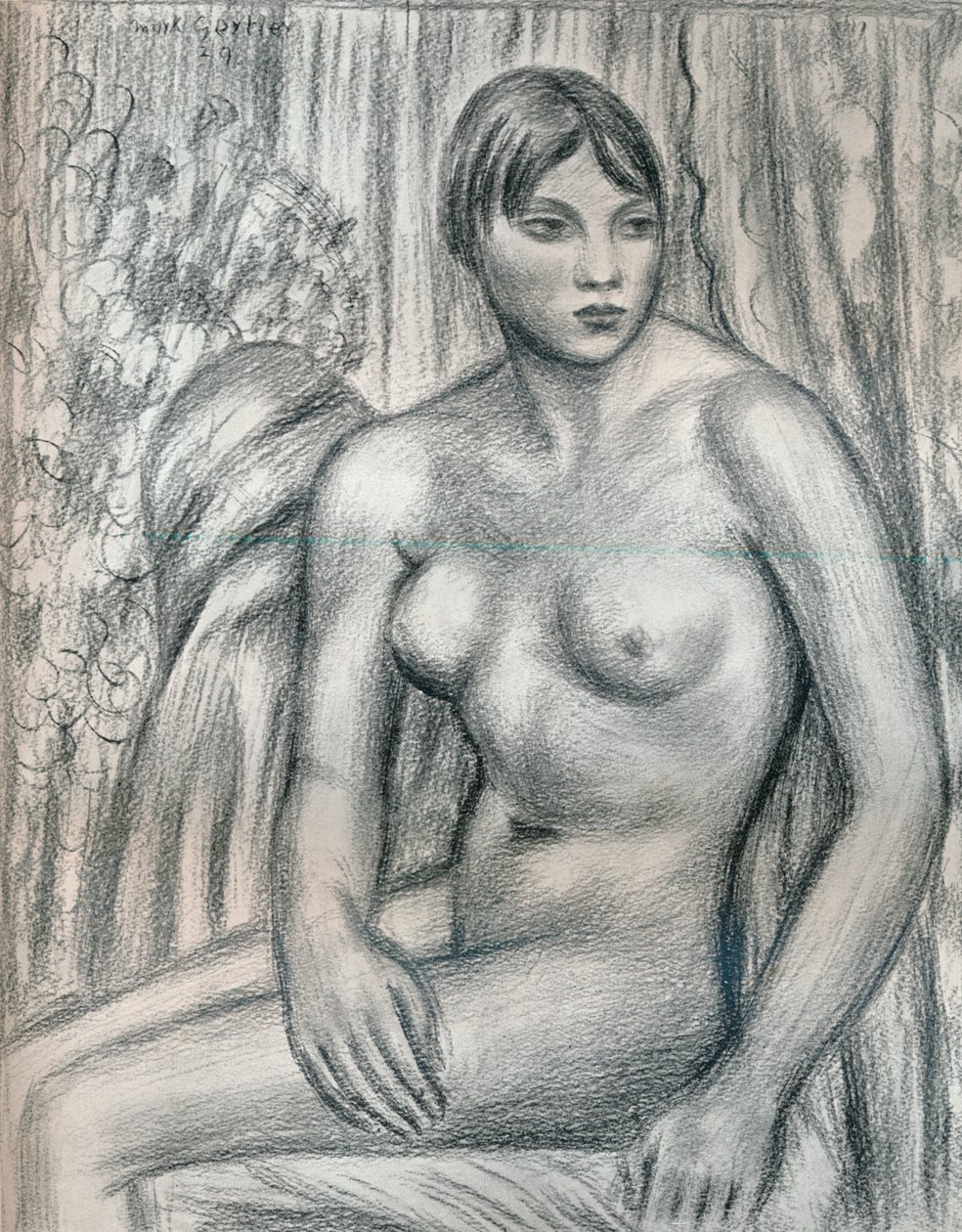 Studie aktu, 20. století 1932 od Mark Gertler