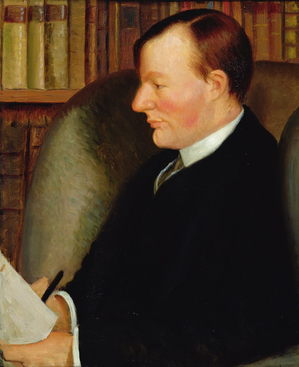 Portrét Thomase Edmunda Harveyho (1875-1955) (olej na plátně) od Mark Gertler