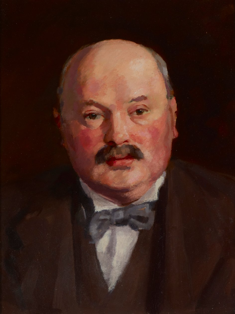 Portrét muže s motýlkem, asi 1921 (olej na plátně) od Mark Gertler