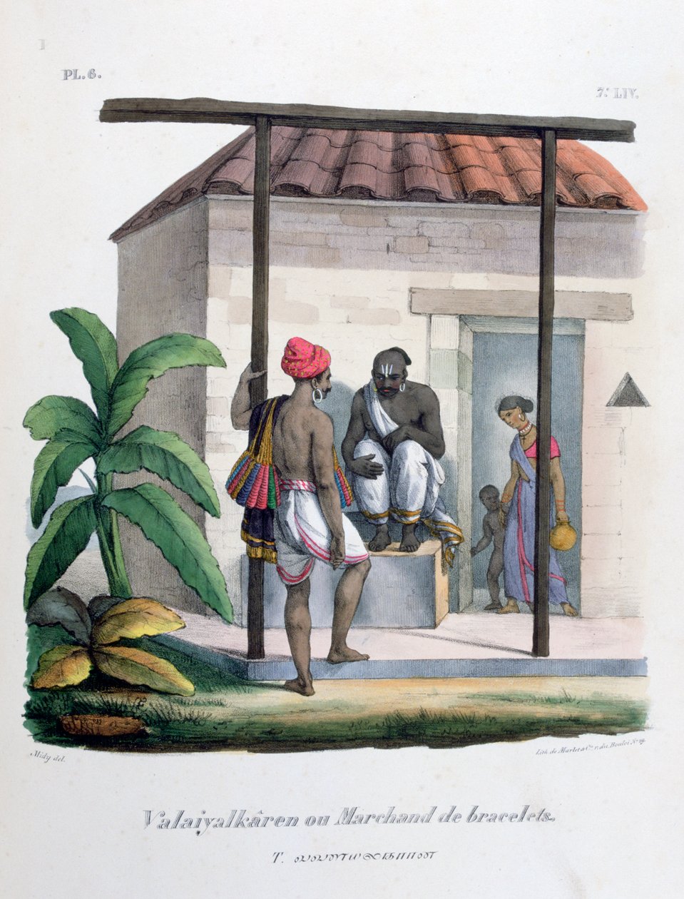 Obchodník s náramky, 1828 od Marlet et Cie