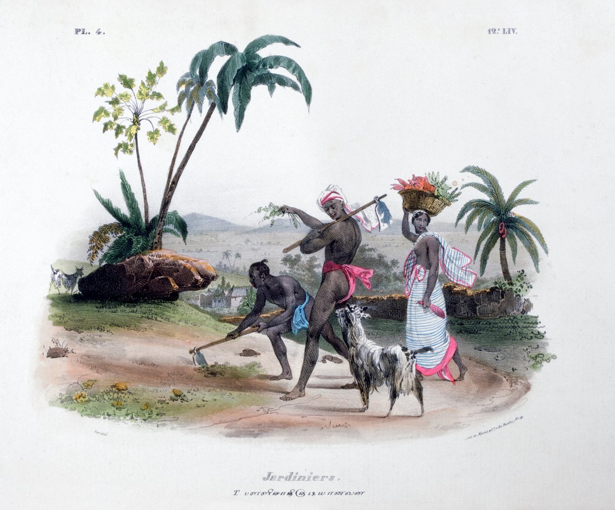 Zahradníci, 1828 od Marlet et Cie