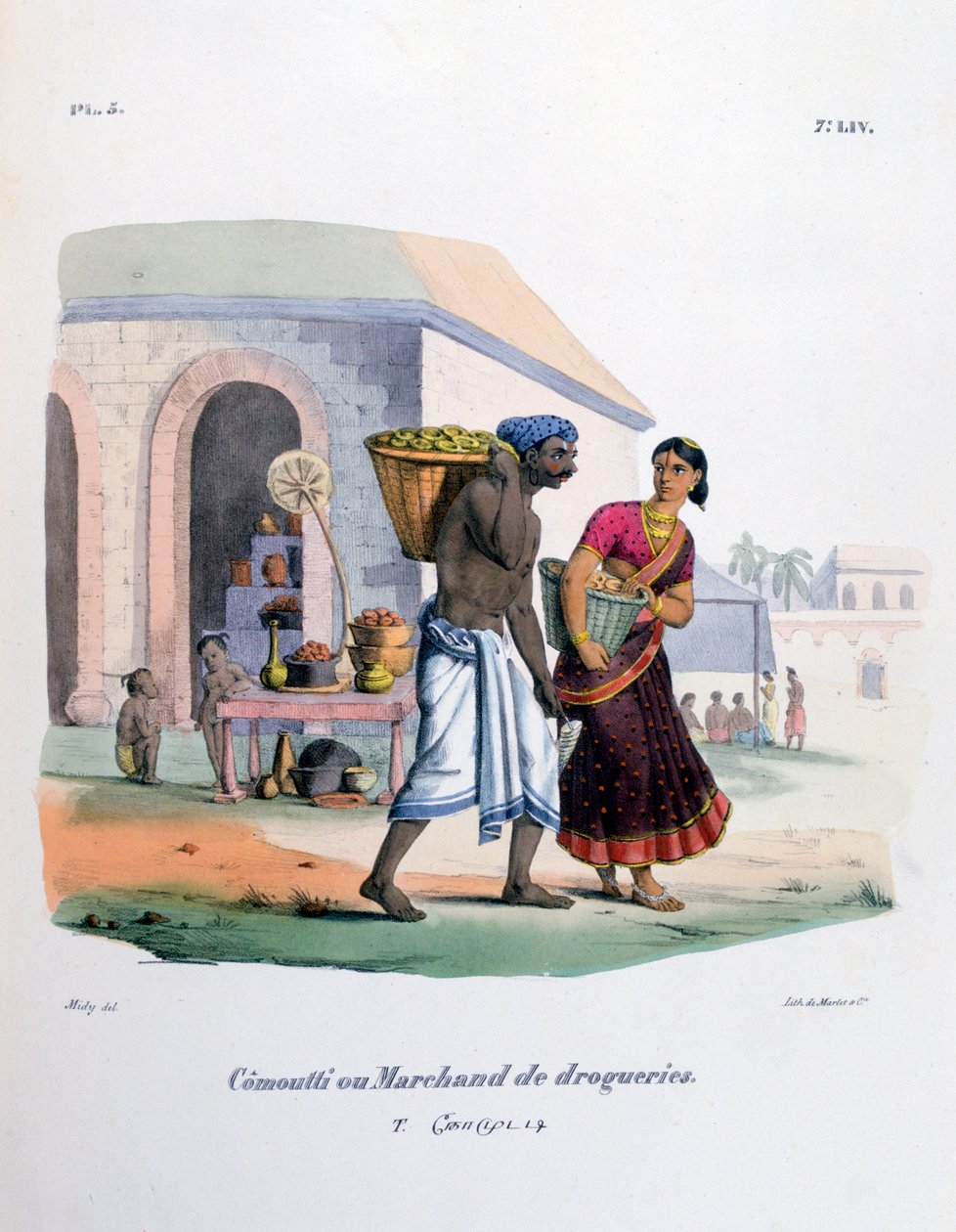 Obchodník se železářstvím, 1828 od Marlet et Cie