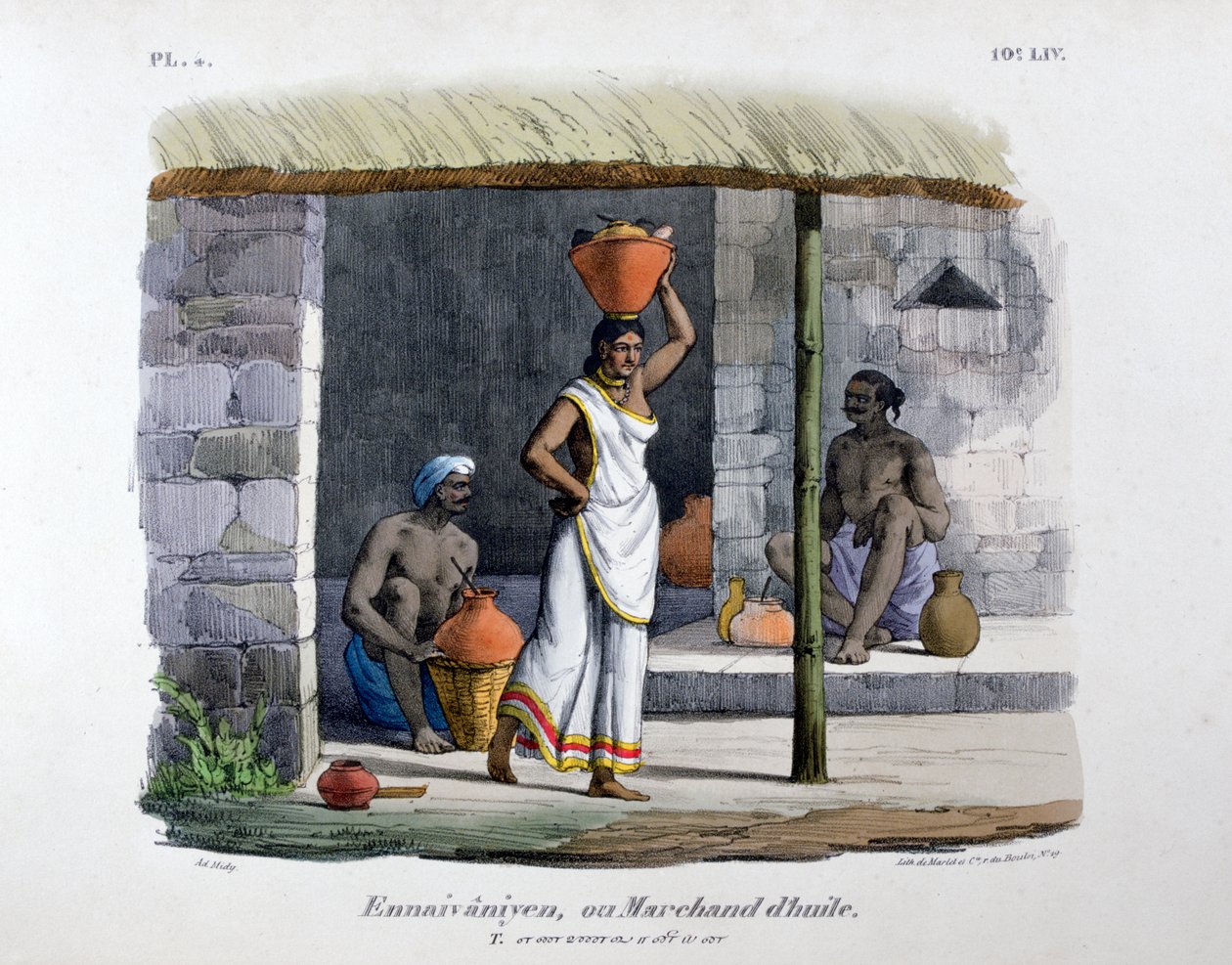 Obchodník s ropou, 1828 od Marlet et Cie