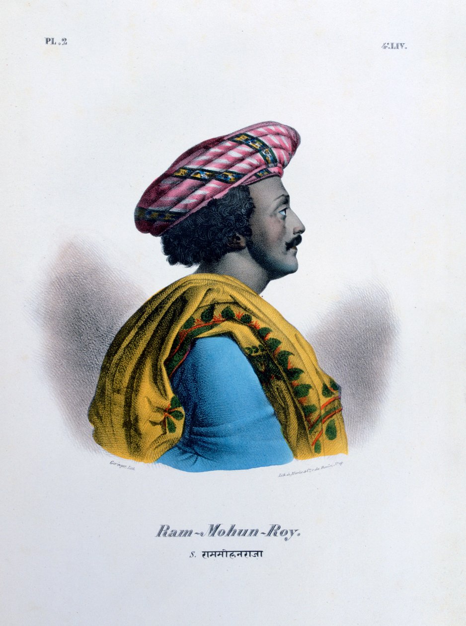 Ram Mohan Roy, zakladatel Brahmo Samaj, 1828 od Marlet et Cie