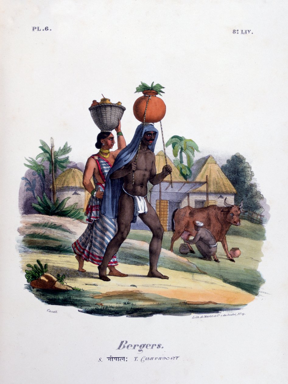Pastýři, 1828 od Marlet et Cie