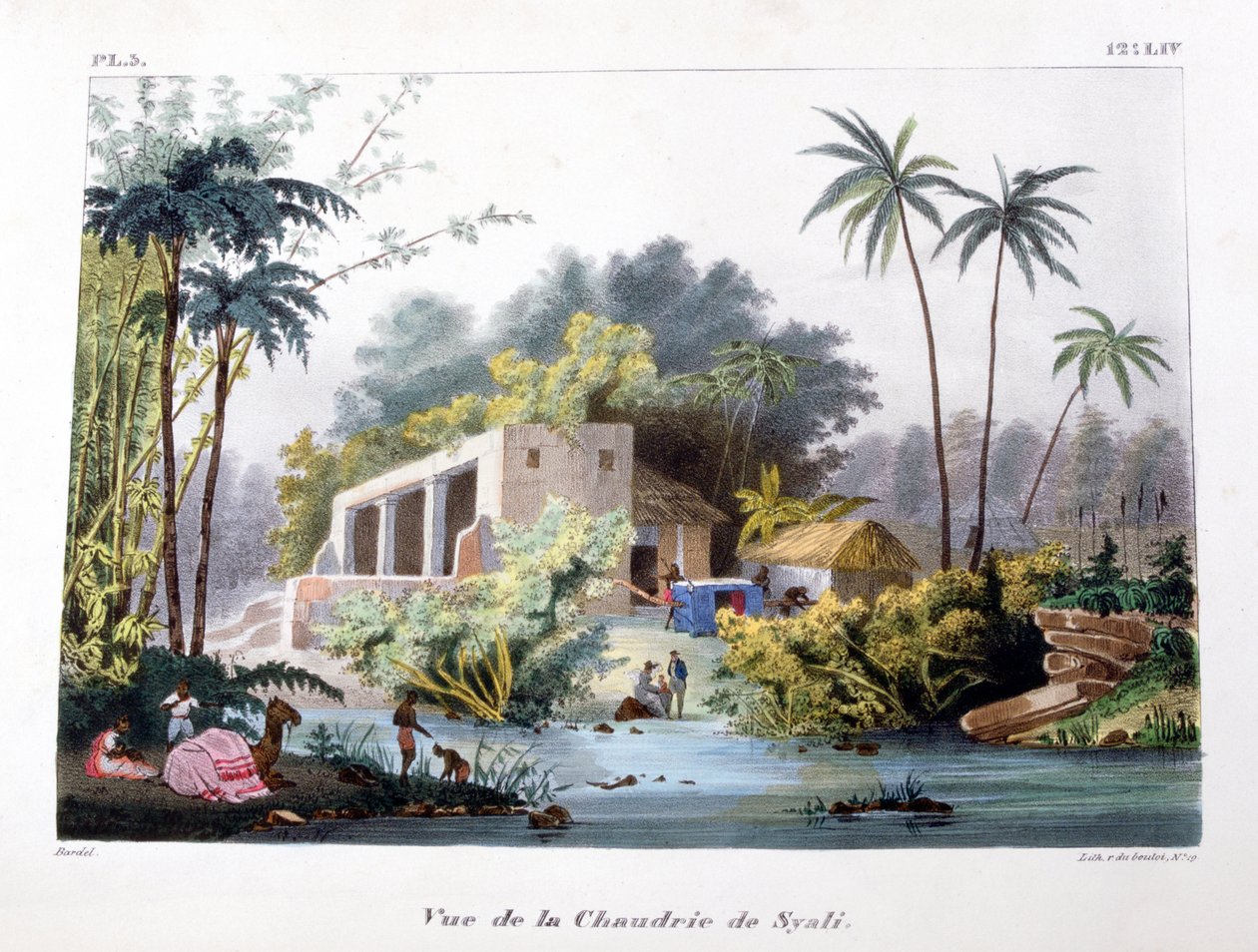 Pohled na Chaudrie ze Syali, Indie, 1828. od Marlet et Cie
