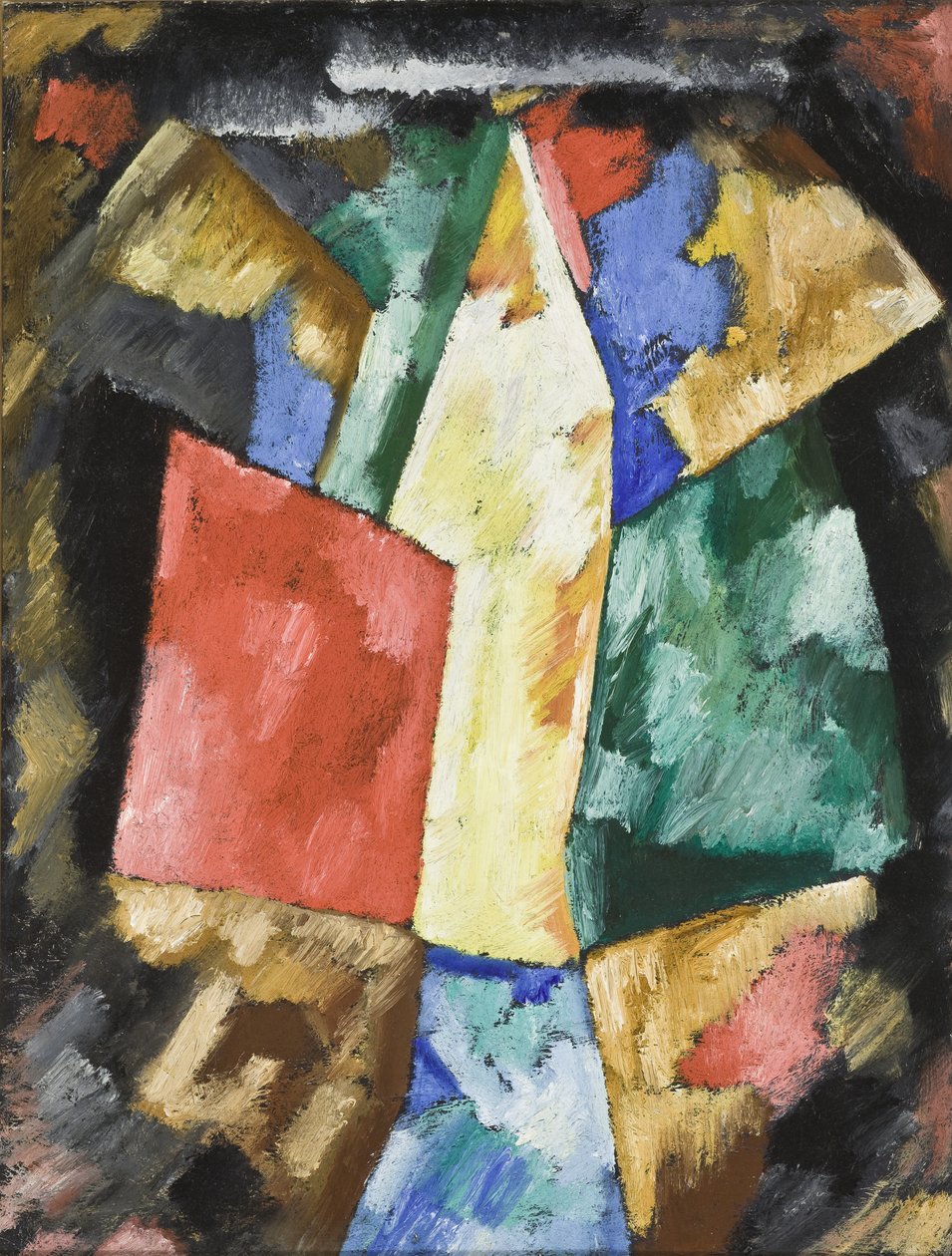Abstraktion: Blau, Gelb und Grün od Marsden Hartley