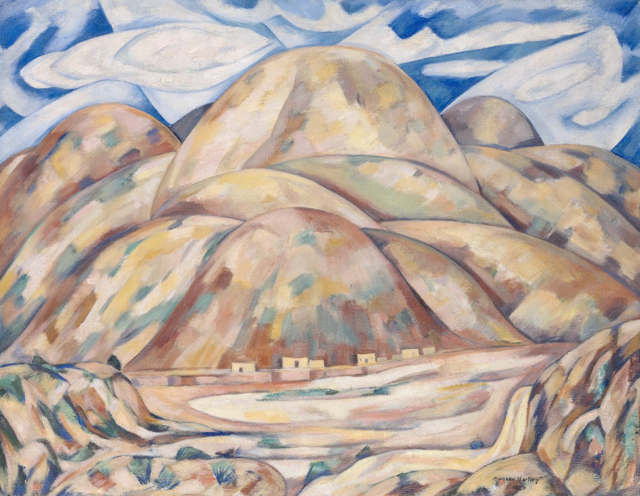 Krajina č. 3, Cash Entry Mines, Nové Mexiko od Marsden Hartley