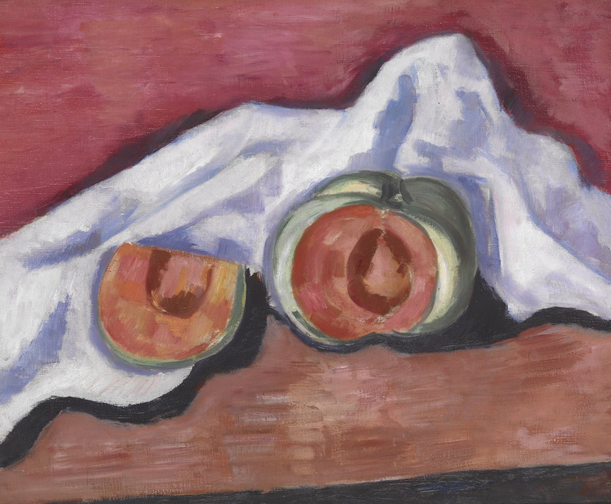 Melouny, kolem roku 1927 (olej na plátně) od Marsden Hartley