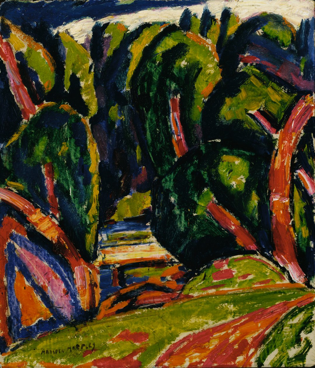 Červený strom, 1910. od Marsden Hartley