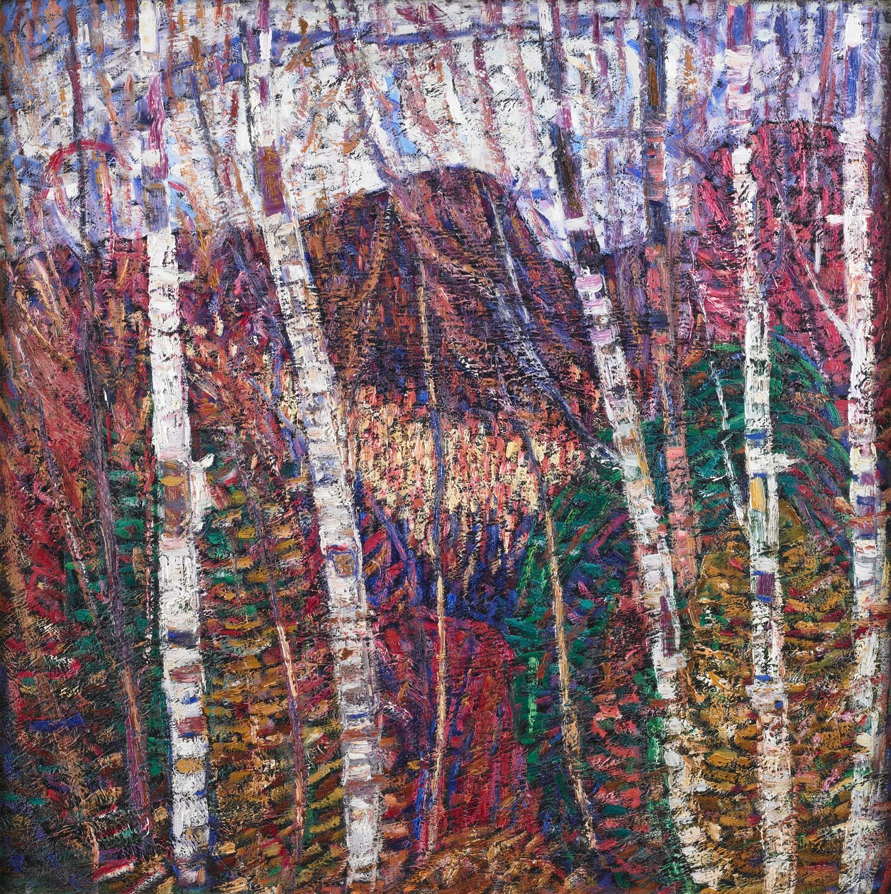 Bílé břízy od Marsden Hartley