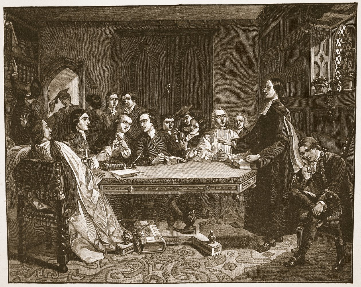 John Wesley a jeho přátelé v Oxfordu, ilustrace z 