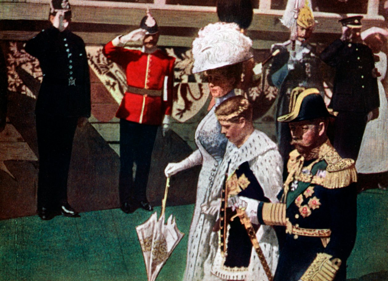 Investitura prince z Walesu, hrad Carnarvon, 1911-1912. od Marshall Herskovitz