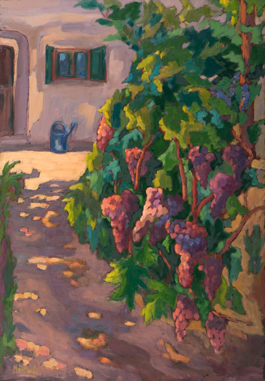 In the Vineyard, (2011) olej na palubě od Marta Martonfi Benke