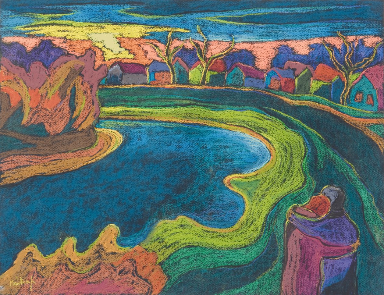 Late Rendezvous, 2006 (pastel na papíře) od Marta Martonfi Benke